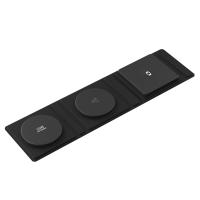 Cargador inalámbrico rápido para viajes 3 en 1 plegable magnético 15W