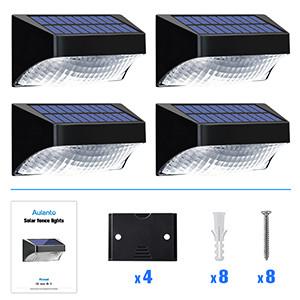 Outdoor Decorative Solar Garden Light Multiple Colored Led Wall Light