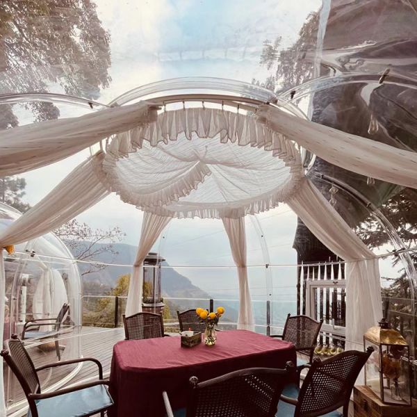 Clear Bubble Tents Precision Large Luxury Geodesic Transparent Outdoor Rohs Compliant