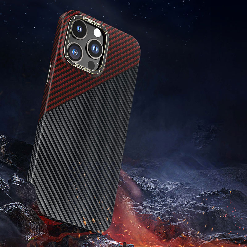 Carbon Fiber Phone Case for Iphone 15 Tpu Pc Anti Drop Cases Real Fibre Proof Multicolor Forged Mobile Texture Custom Sjk379