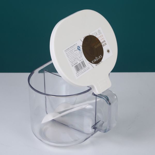 2/3 compartment PP Plastic Flavoring Containers With A Spoon