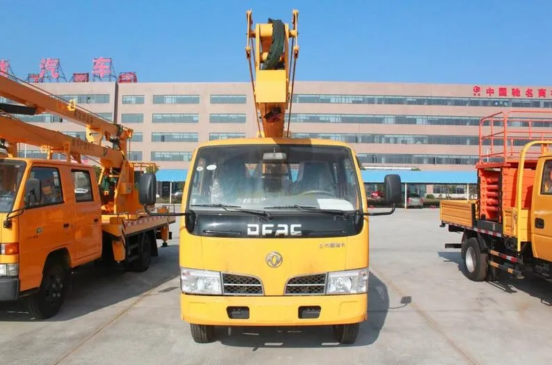 Dongfeng 12m 14m Aerial Platform Truck , Aerial Lift Bucket Truck 4x2 Right Hand Drive