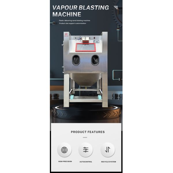 Wet Sandblasting Cabinet Vapor Blasting Machine for Descaling / Stripping