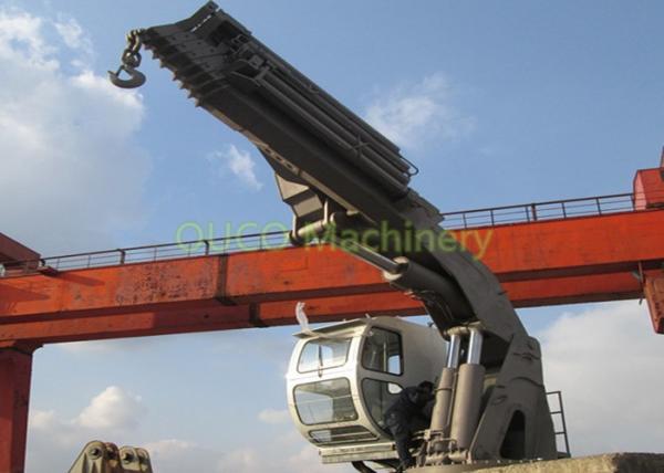 5T 20M Hydraulic Knuckle Crane Custom Color With Pedestal Electrical Motor