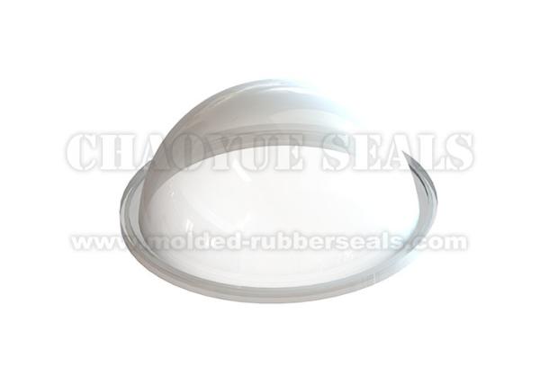 230 mm Transparent Food Grade Approval Silicone Rubber End Cap For Bowl Protection