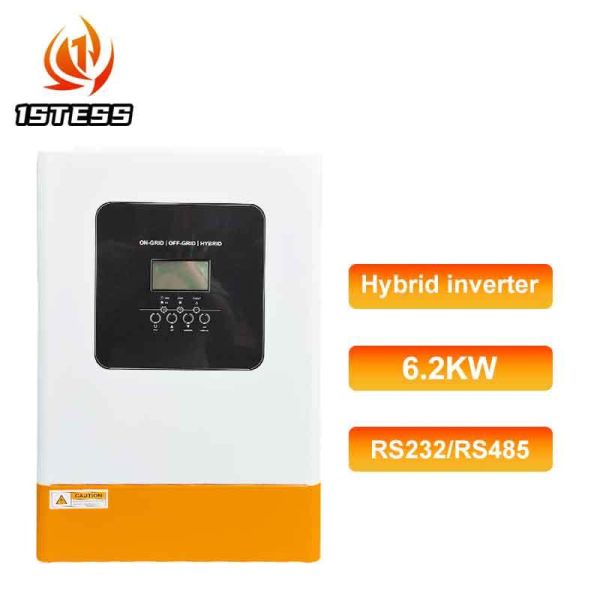 Built-in 120A MPPT Solar Controller 48V Single Phase Hybrid Solar Inverter 5.5kw 6.2kw Pure Sine Wave Off Grid