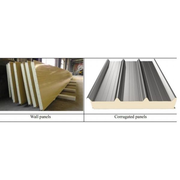 PIR PU Sandwich Panel Machine 36M Double Belt For Exterior Wall