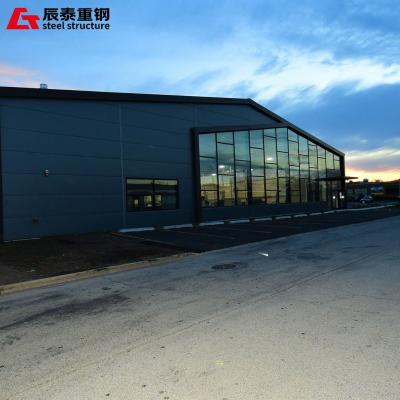 Fire Protection Modern Steel Structure Workshop With Single Sheet Wall Cladding