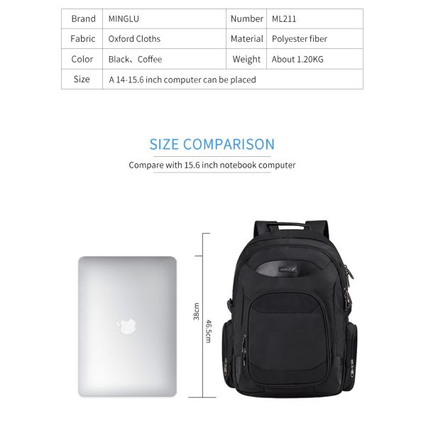 Vente chaude sac à dos de voyage d'affaires portable imperméable à l'eau de grande capacité homme sac à dos