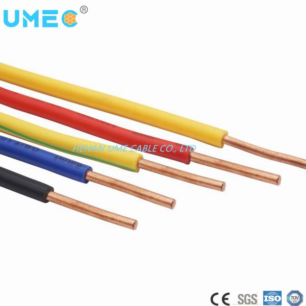 Building Householding H07V-U Wire PVC Insulated Solid Conductor Single Core Wiring Cable