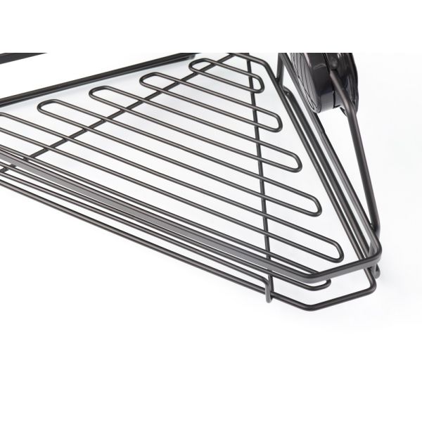 Чернота окислила вися угловую стену полки ливня установила OEM ISO9001 ODM полок