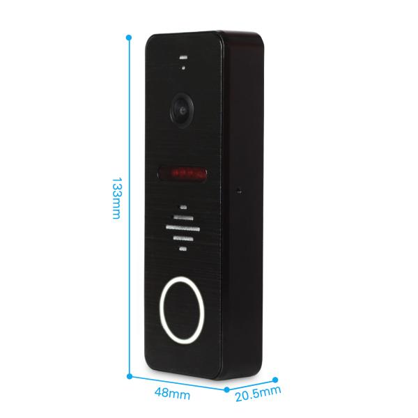Metal Case Touch Button 7inch Video Door Phone Intercom with Picture Memory