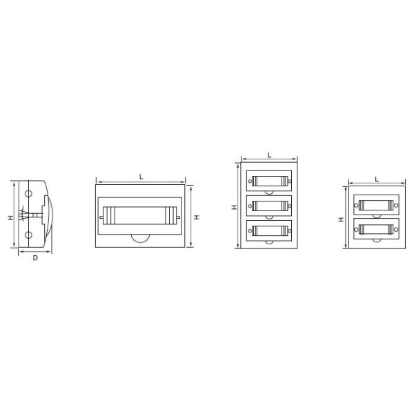 SAN Type Panel Box Waterproof ABS High Quality Outdoor Junction Box Surface Mount Modular Distribution Box