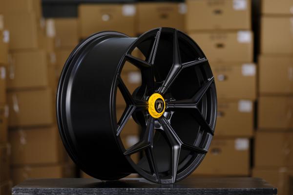 23x10j Matte Black Forged Alloy Wheels Aluminum Aftermarket Wheels 71.5