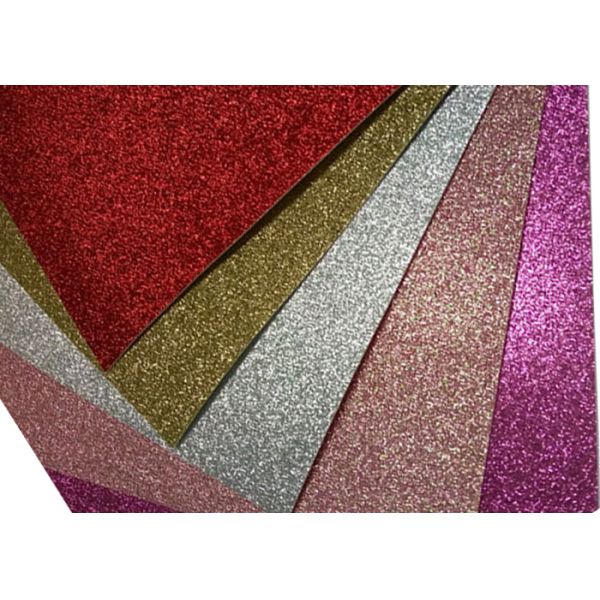 Flash Powder Cardboard Glitter Card Paper 650mm Width For Wedding Invitation