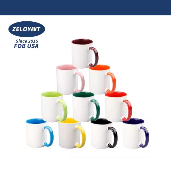 Factory Direct 11oz Double-Color Sublimation for Mugs Gradient Design Glass Cups for Promotional & Business Gifts