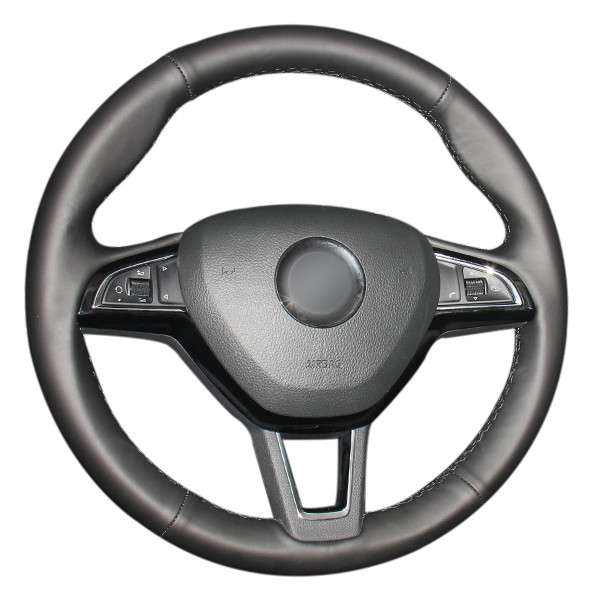 Skoda Octavia Superb Fabia Rapid Spaceback 2016 2017 3-Spoke Leather Steering