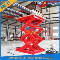 18tons hidráulicos 3M resistente Scissor la resbalón anti de Warehouse de la elevación del cargo