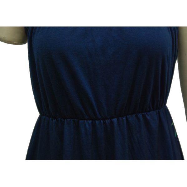 Elastine Waist Gradient Womens Slip Dress , Viscon Summer Casual Maxi Dresses