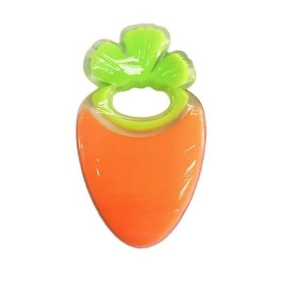 Strawberry Dinosaur Silicone Baby Teether Toy Non Toxic With Size Is 6*10.3 cm And Weight Is 44 Gram