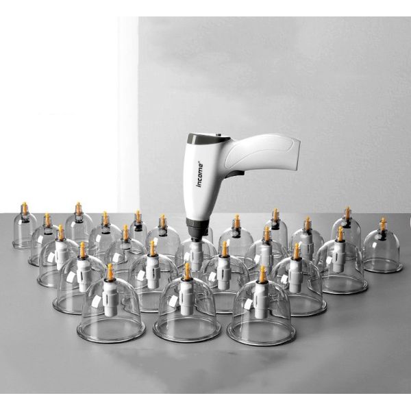 24-piece Set Electric Guasha Cupping Suction Massager for Body Muscle Massage Meridian Treatment Relax Tool