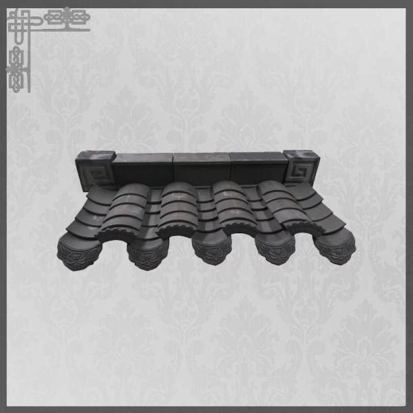 Planície Unglazed feito a mão de Clay Roof Tiles Garden 180mm do chinês da antiguidade