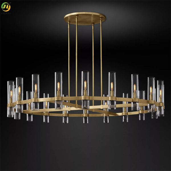 Bronze Creative Simple Home Round Droplight Modern Pendant Light