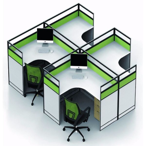 Простая офисная мебель меламина разделяет окружающую среду - дружелюбную картину ПЭ