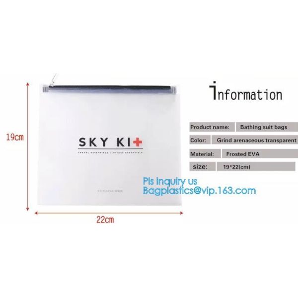 PVC Stationery ruler set packaging bag with slider, fabric slider zip bags, slider PVC cosmetic bag,pencil bag