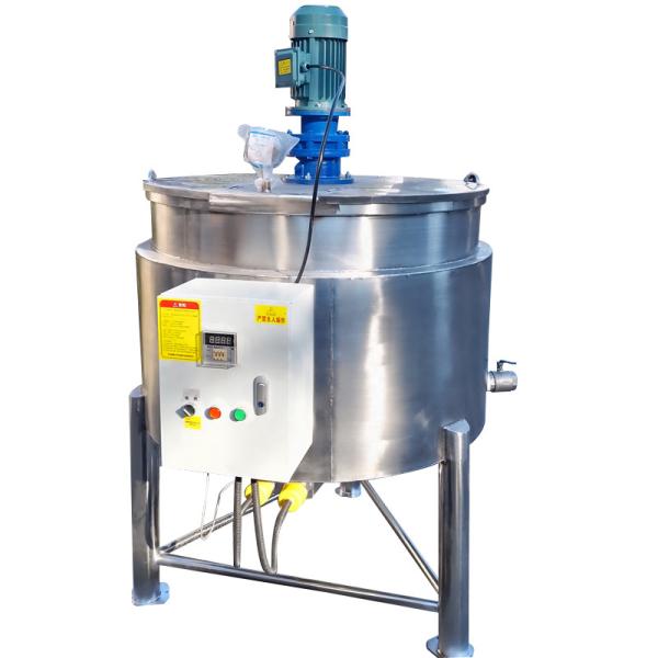 Liquid Blending Ss Mixing Tank Electric Heating Jacketed Mixing Tank 220V - 480V