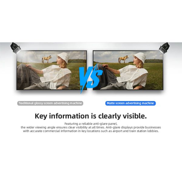 High Brightness Store Advertising Digital Signage Display 4K UHD 55 Inch