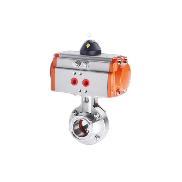 Customized D681-X Stainless Steel 301/304/316 Pneumatic Butterfly Valve