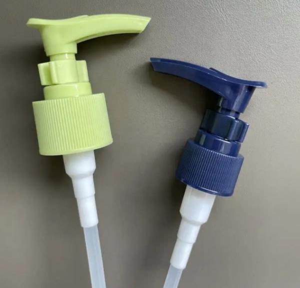 Green Custom PP Material Lotion Dispenser Pump with Clip Lock for Liquid Soap Skin Care Lotion