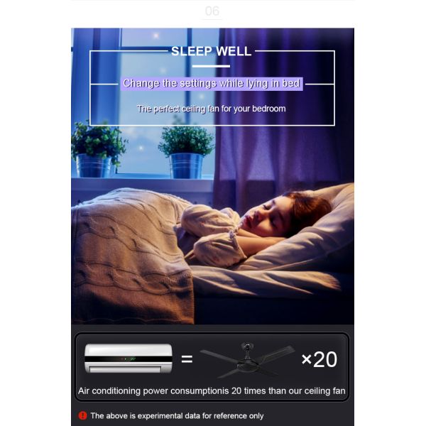 Estilo Europeu Engenharia Comercial Ventilador de Tecto lâmina de metal para sala de estar silenciosa