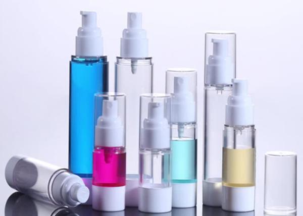 15ml 30ml 50ml AS Transparent Plastic Airless Bottles Silkscreening Printing