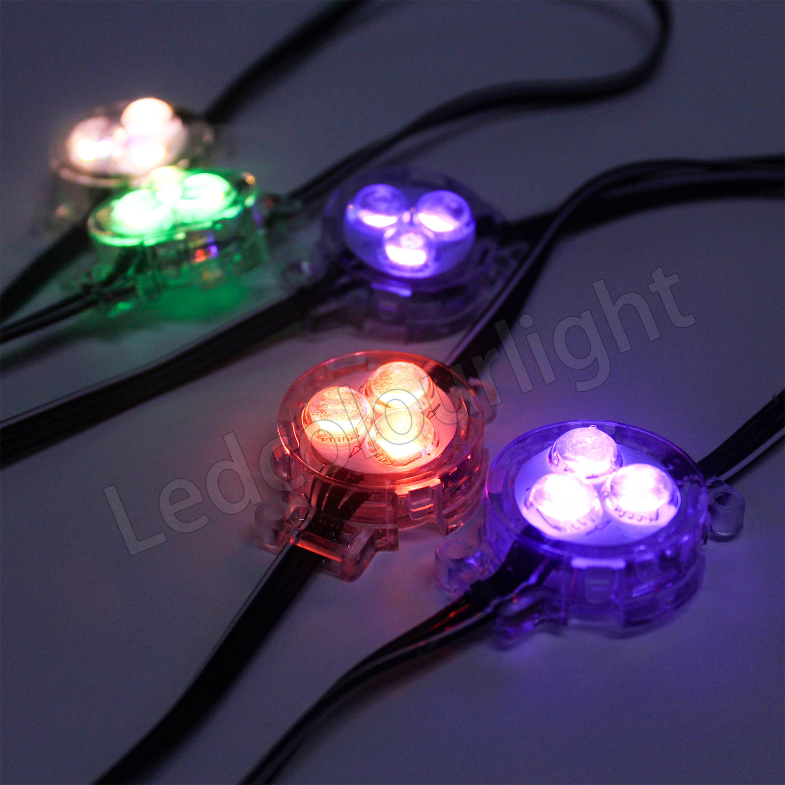 UCS2904 RGBW Control IP67 Waterproof 30mm Pixel Light 12V 24V Permanent Christmas Track Lights