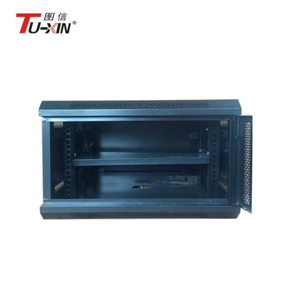 Dustproof 4u Rack Cabinet Compatible , Universal  Wall Mounted Comms Cabinet with glass door in CIXI