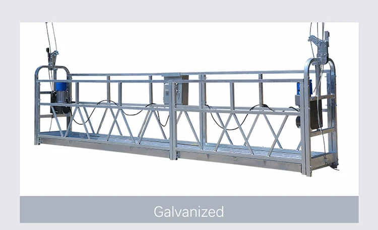 Max Working Height 100m ZLP800 Electric Suspended Cradle Platform for High Building Construction