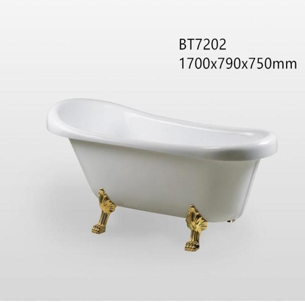 Luxury Modern Acrylic Clawfoot Bathtubs ,  Jacuzzi Freestanding Tub With Adjust Feet
