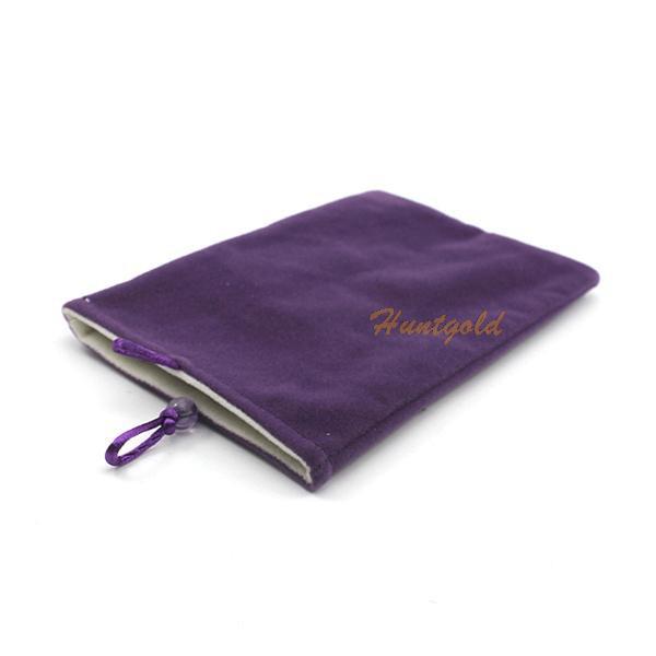 7 Inch Flannelette Lint Storage Bags For Mobile Phone / Power Bank