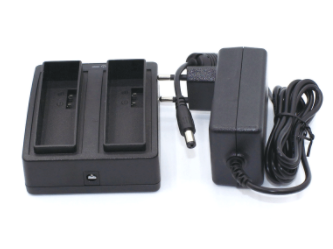 Черный двойной полный заряжатель батареи Li Lon станции для GETAC PS236 PS336