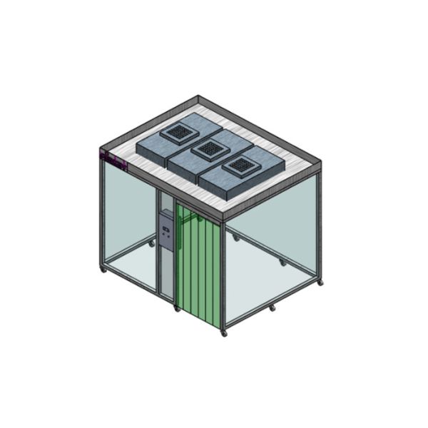 Комната ИСО 8 Софтвалл занавеса ПВК модульная чистая/чистая будочка с блоком фильтра вентилятора