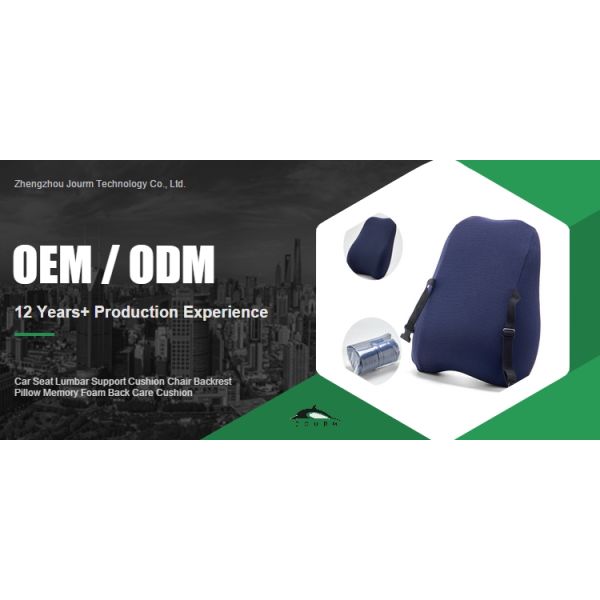 Car Seat Lumbar Support Cushion Chair Backrest Pillow Memory Foam Back Care Cushion