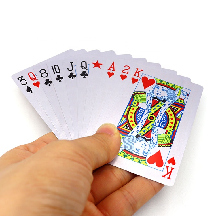 Customized LOGO Durable Metal Playing Cards with Color Printing for Promotional Gifts