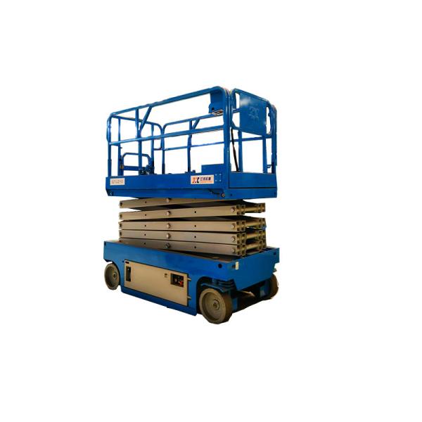 Industrial Pallet Truck Single Man Scissor Lift , Self Propelled Scissor Lift For Window Cleaning