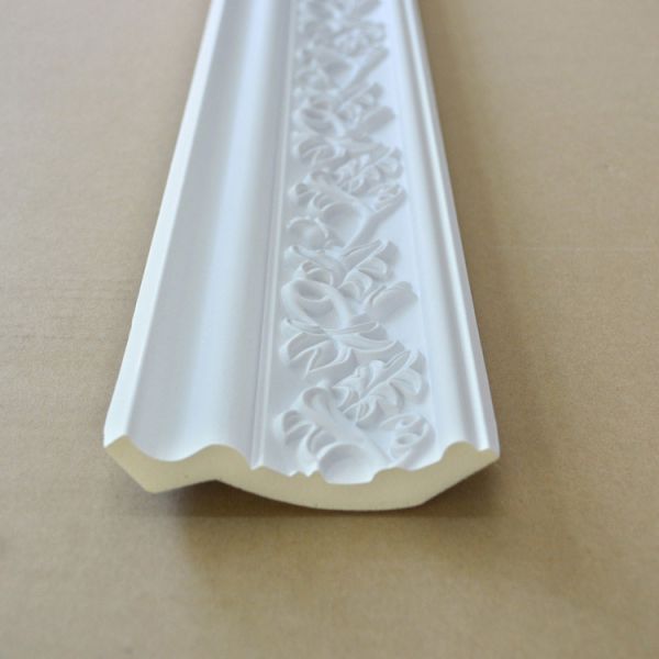 GA-81026 Oem Service Mothproof Construction Material Urethane Fluted Crown Moulding Decorative