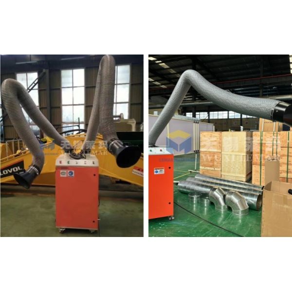 HEPA Filter Welding Dust Collector 1500m3/H Activated Carbon Filter Fume Collector