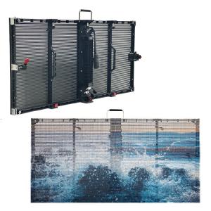 High Brightness 5000 Nits Transparent LED Display with Equilibrium Brightness