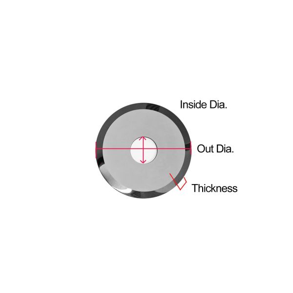 64mm*22mm*1.2mm Круговая пила Промышленное лезвие Вольфрамовая сталь для бумажной режущей машины