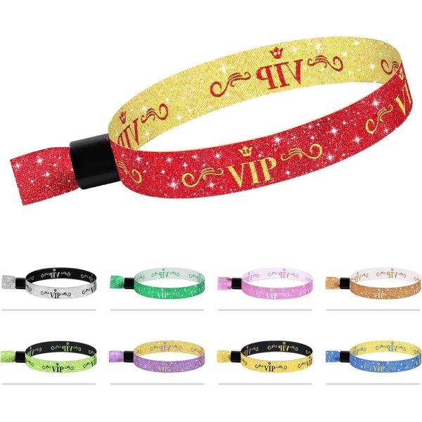 Custom Logo Blue RFID Polyester/Ribbon Wristband for Concert Party Festival Events